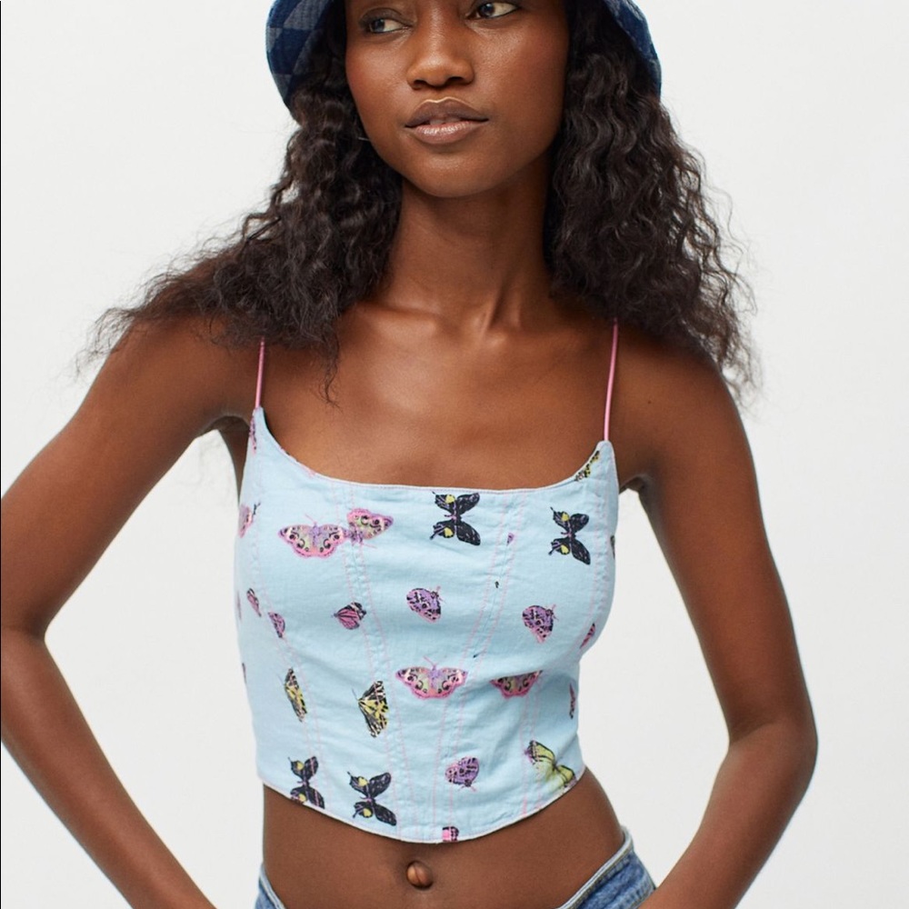 Urban Outfitters bustier crop top